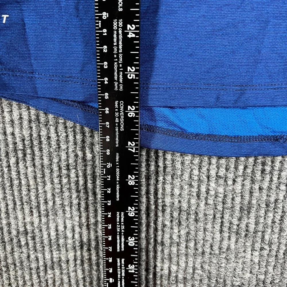 Nike Pullover Wool Shirt Mens Small Blue‎ Long Sleeve 1/4 Zip Running Workout